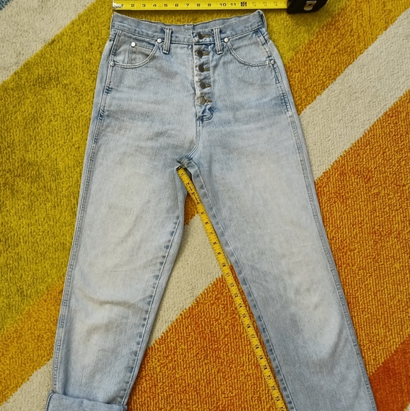Vintage High Waisted Wrangler Washed Denim 27 - Picture 3 of 6